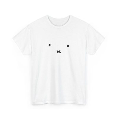 Aesthetic Cute Miffy Bunny Face Cotton T-shirt