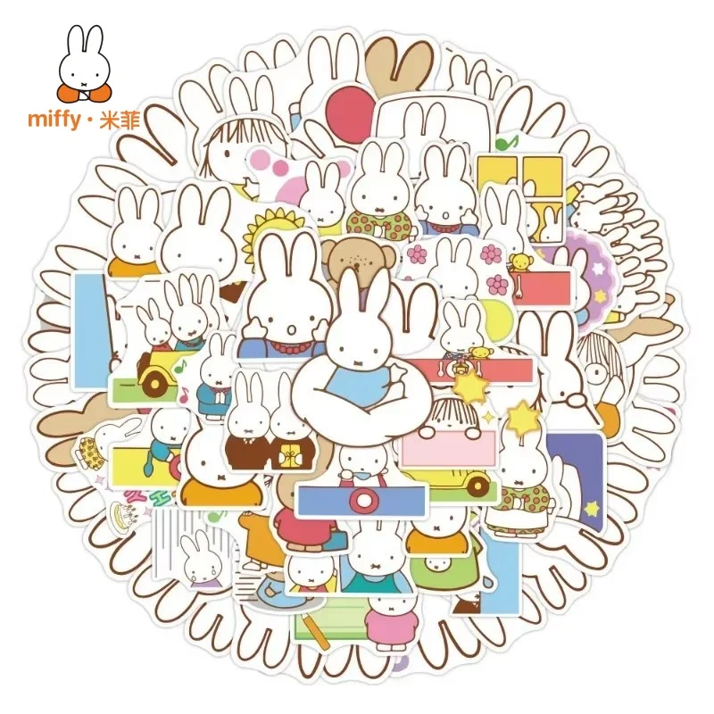 50pcs Miffy stickers cartoon peripheral