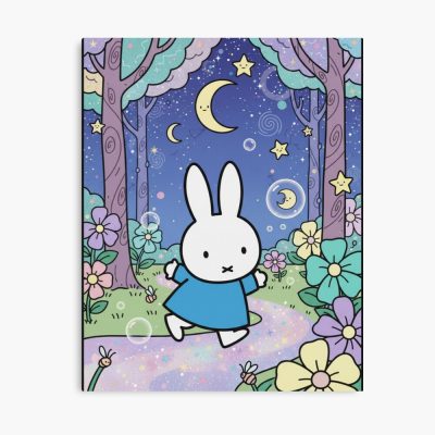 Whimsical Miffy Inspired Drawing Poster