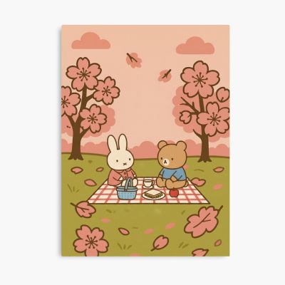 Inspired Miffy And Boris Having Picnic Poster