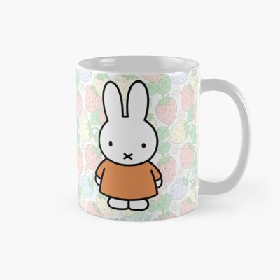 Strawberry Background And Miffy Inspired Mug