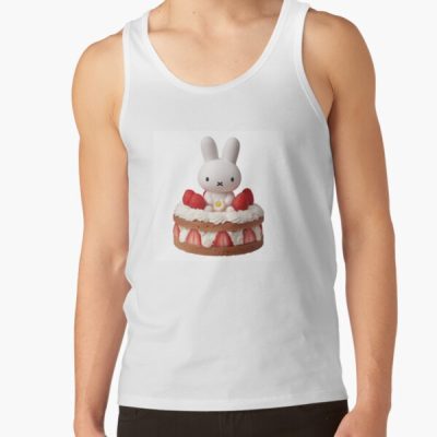 Miffy With Strawberries Transparent Background Tank Top