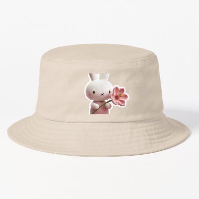 Miffy With A Hawaiian Flower Sticker Bucket Hat