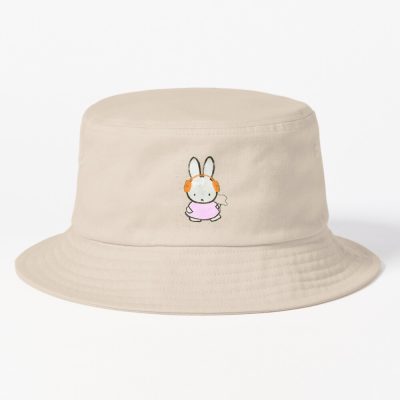 Miffy With Headphones Pink Miffy Cute Listening To Music Pop Art Graphic Cute Dainty Bucket Hat