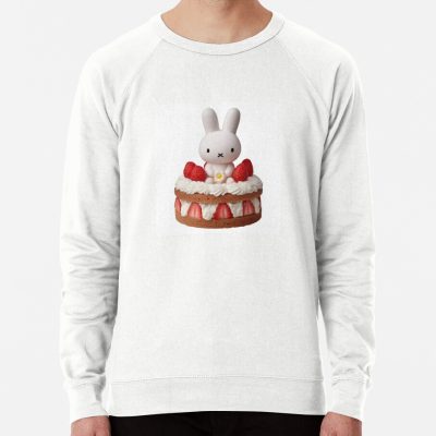 Miffy With Strawberries Transparent Background Sweatshirt