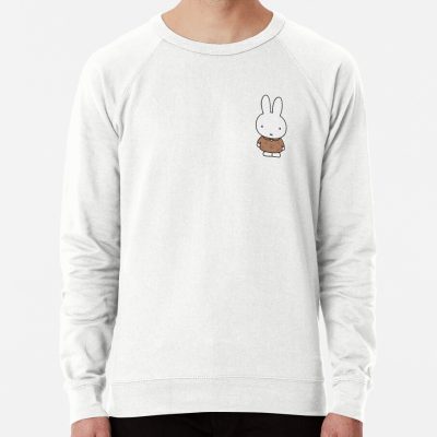Brown Miffy Bunny White Sweatshirt