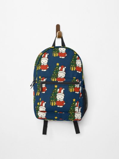 Inspired Simplified Miffy Blue Themed For Christmas Backpack