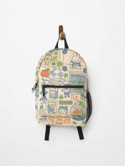 Cute Kawaii Vintage Pastel Crayon Doodle Collage Aesthetic Backpack