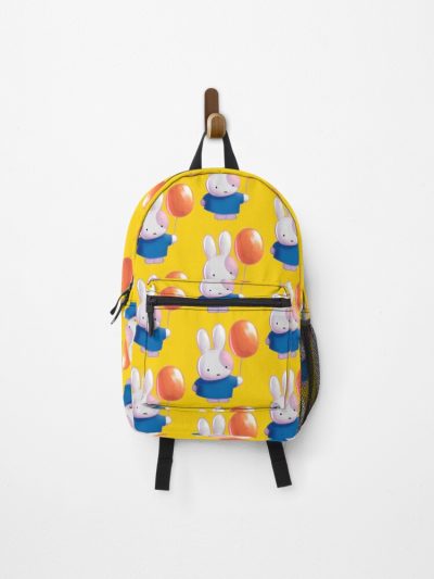 Painted Cute White Rabbit Fan Art Merch Backpack