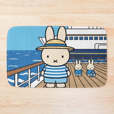 Inspired Miffy On A Cruise Bath Mat