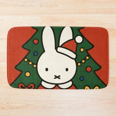 Inspired Miffy Christmas Red Themed Bath Mat