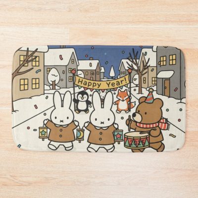 Happy New Year Miffy And Friends Bath Mat