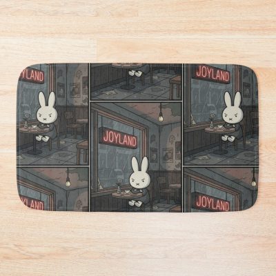 Cynical Miffy But In Cafe Core Bath Mat