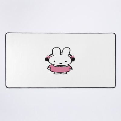 Cute Bow Headphone Miffy Mouse Pad