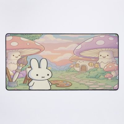 Cozy Moss Studio X Miffy Inspired In Pastel Design Mouse Pad
